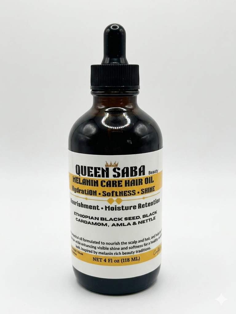MELANIN STRAND ANTIOXIDANT RICH BOTANICALS Care Hair Oil | 4 fl oz | Ethiopian Black Seed, Kororema.